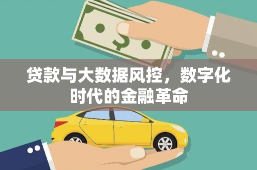 前镇贷款与大数据风控，数字化时代的金融革命