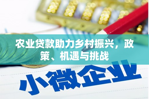 广灵农业贷款助力乡村振兴，政策、机遇与挑战