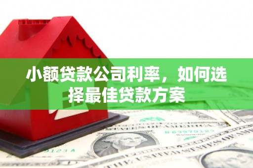 曲沃小额贷款公司利率，如何选择最佳贷款方案