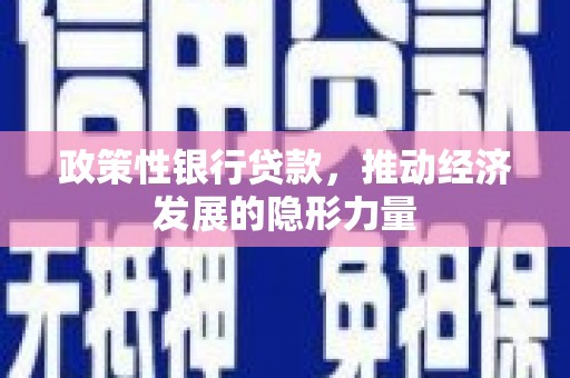 安陆政策性银行贷款，推动经济发展的隐形力量