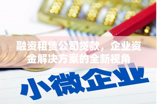和顺融资租赁公司贷款，企业资金解决方案的全新视角