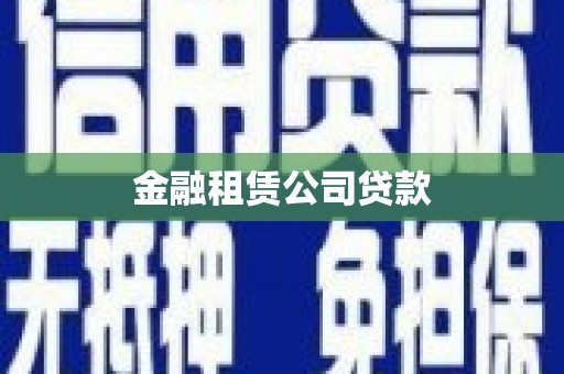 延平金融租赁公司贷款