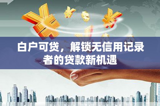 阳高白户可贷，解锁无信用记录者的贷款新机遇