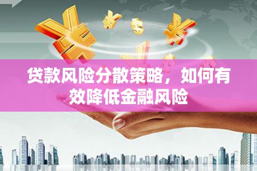 苑里贷款风险分散策略，如何有效降低金融风险