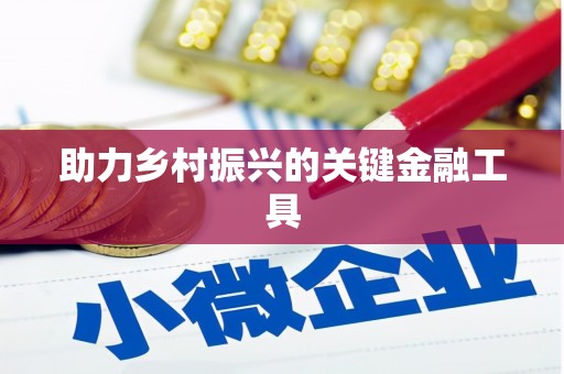 宁武助力乡村振兴的关键金融工具
