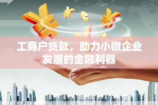 琼中工商户贷款，助力小微企业发展的金融利器