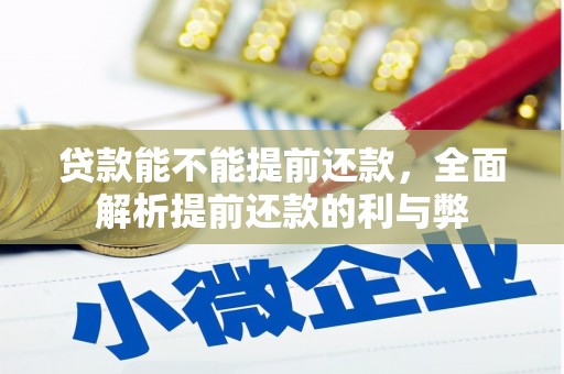 西峡贷款能不能提前还款，全面解析提前还款的利与弊