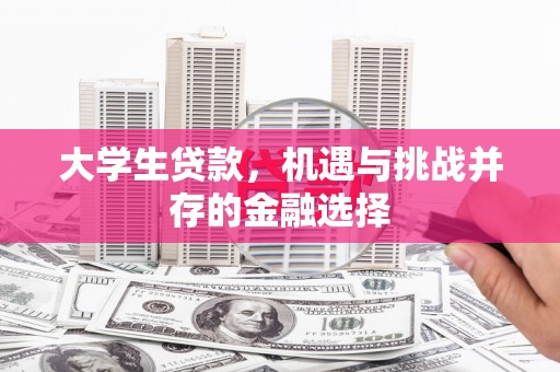 忠县大学生贷款，机遇与挑战并存的金融选择