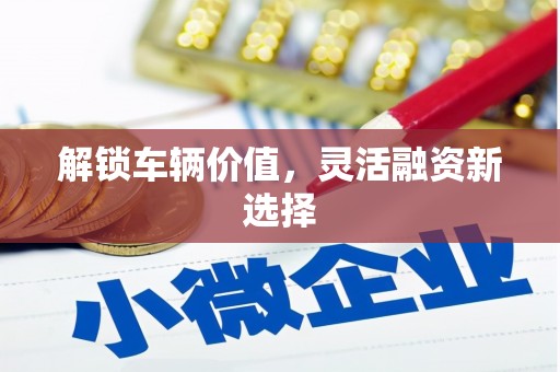 顺城解锁车辆价值，灵活融资新选择